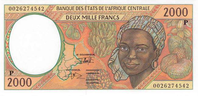 2000 Francs p.603Pg Tschad